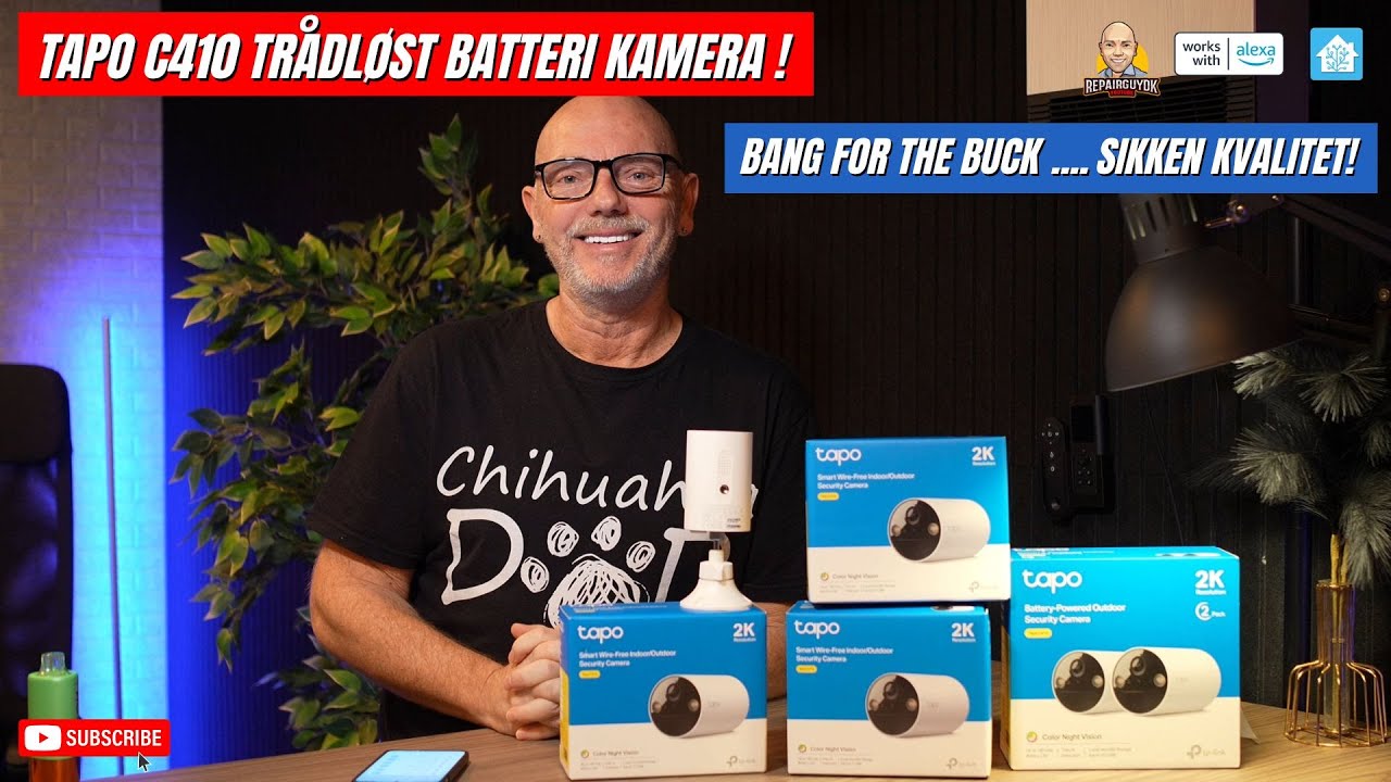 TAPO C410 Trådløst 2K wifi Kamera med et HAV! af features og Color Night Vision! - R*V Billigt !