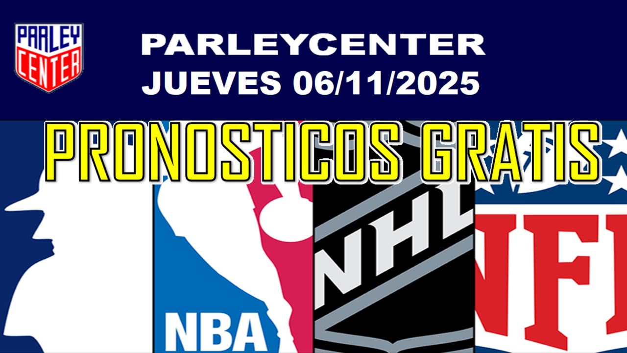 PRONOSTICOS  MLB, NHL Y NBA  PARA HOY LOGROS JUEVES 06/11/2025 🔥PARLEY GRATIS🔥