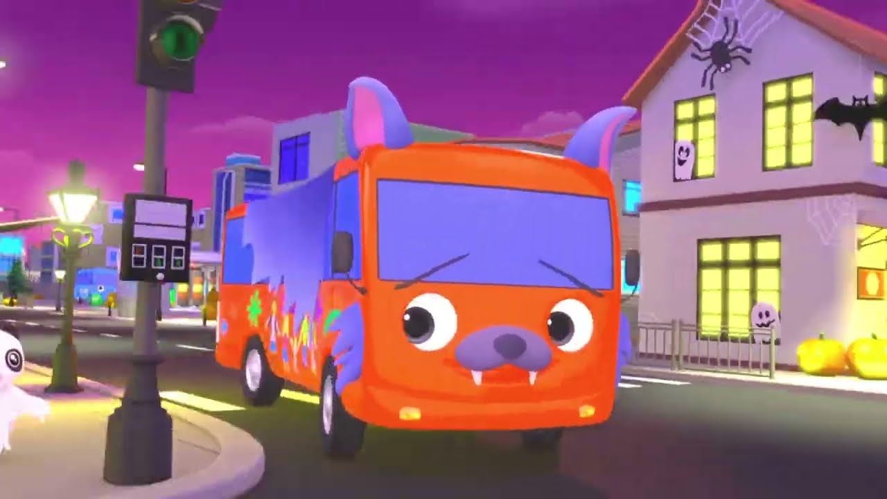 Wheels On The Bus Halloween Shock Remix 🎃 | ABCs & 123s Extreme Effects