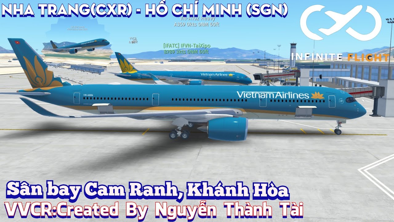Infinite Flight 23.2(Chuyến Bay Từ Nha Trang Đến TP.HCM / Vietnam Airlines /Flight  Full Aircaft)