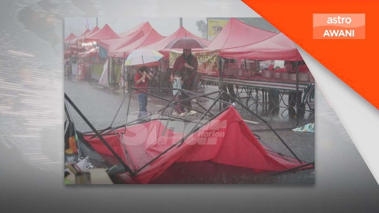 Khemah Bazar BTP rosak dilanda ribut