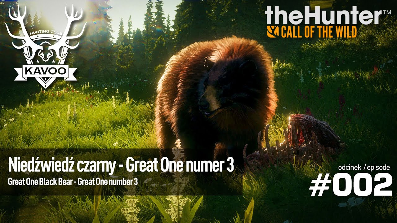 theHunter: Call of the Wild #002 | ⭐️🐻 Niedźwiedź czarny Great One z shotgunu Miller Model 1891 🐻⭐️