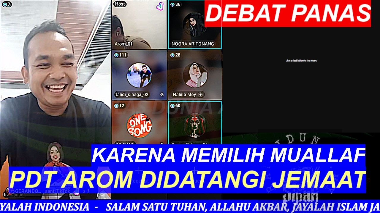DEBAT SERU MUALLAF MANTAN PENDETA DISERUDUG JEMAAT