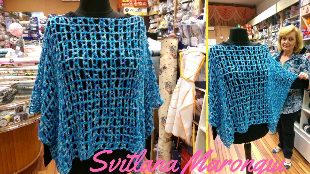 Tutorial Poncho - Maglietta a rete all'uncinetto
