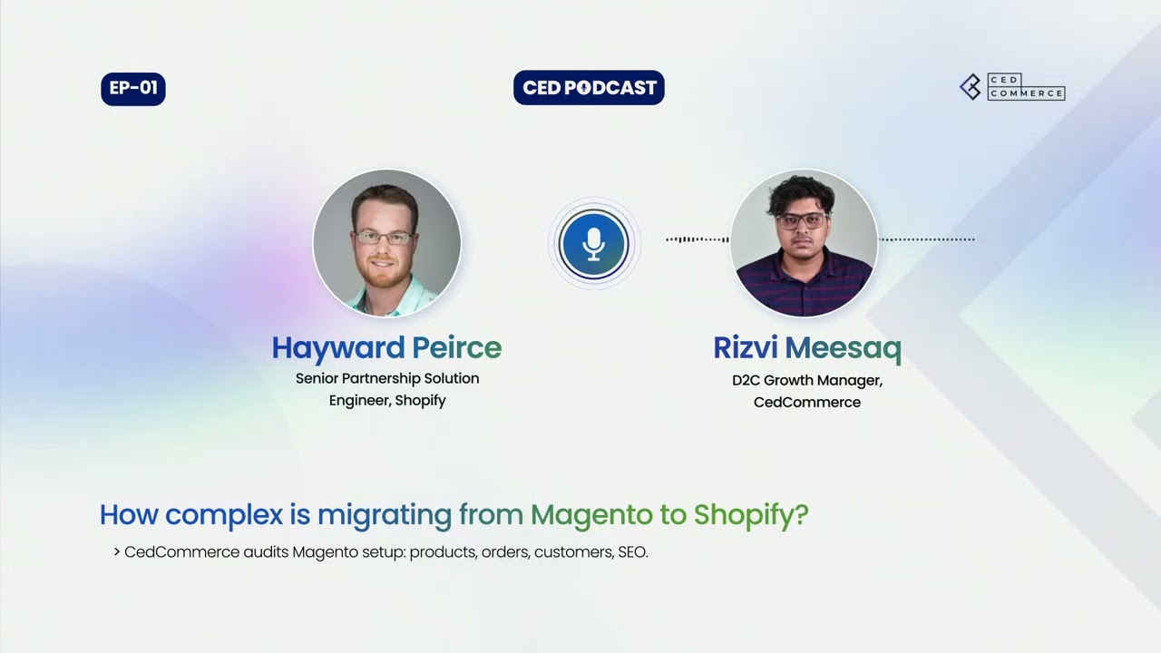 Shopify X CedCommerce | Podcast Series | #CedUnplugged
