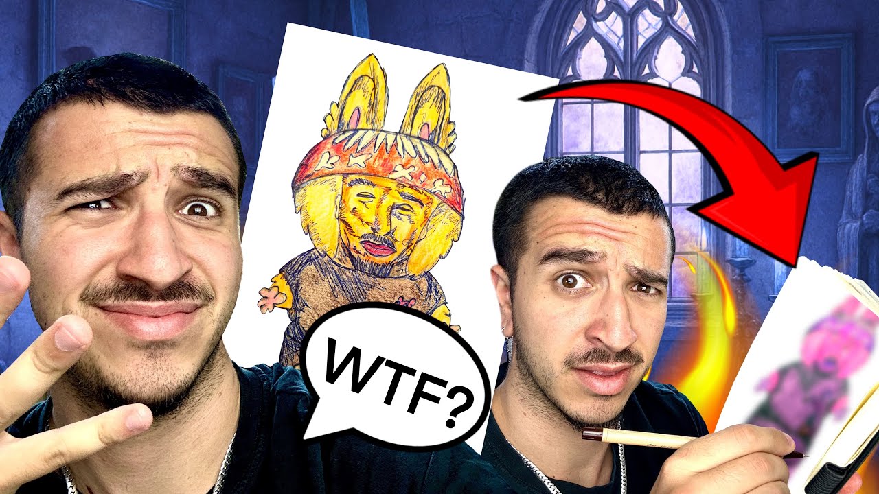 ХЕЙТЯ ви рисунките, след това ги прерисувам с пастелите на Ита😳