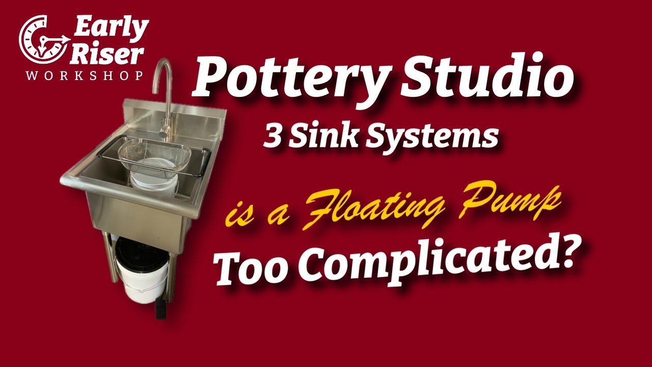 Studio Sink, No Plumbing #potterystudio  #ceramicstudio