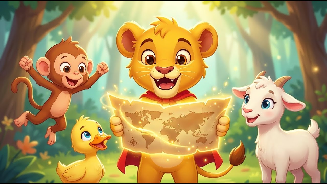 Leo the Lion Cub and the Forest Treasure 🌳🦁 | A Heartwarming Kids Story