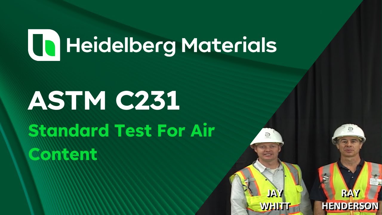 ASTM C231   Standard Test Method for Air Content of Freshly Mixed Concrete by the Pressure Method