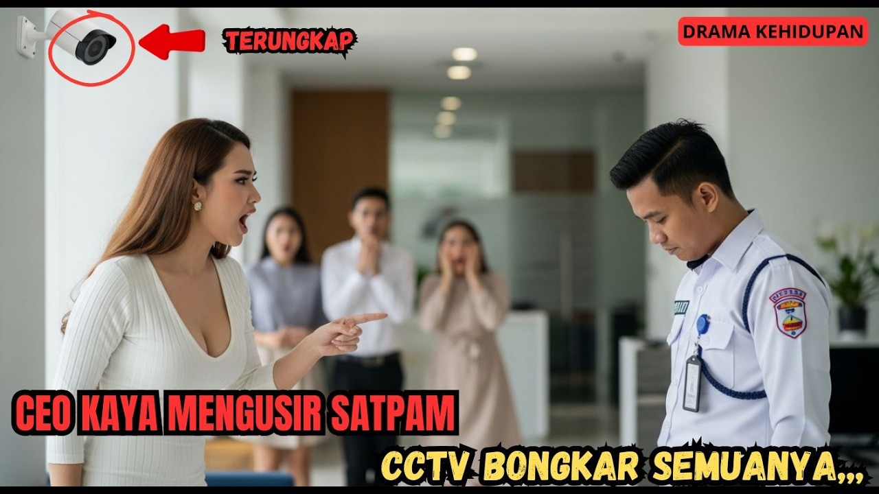 CEO Kaya Mengusir SATPAM di Depan Semua Karyawan… Tapi Rekaman CCTV Membuat Semua Orang Membeku!
