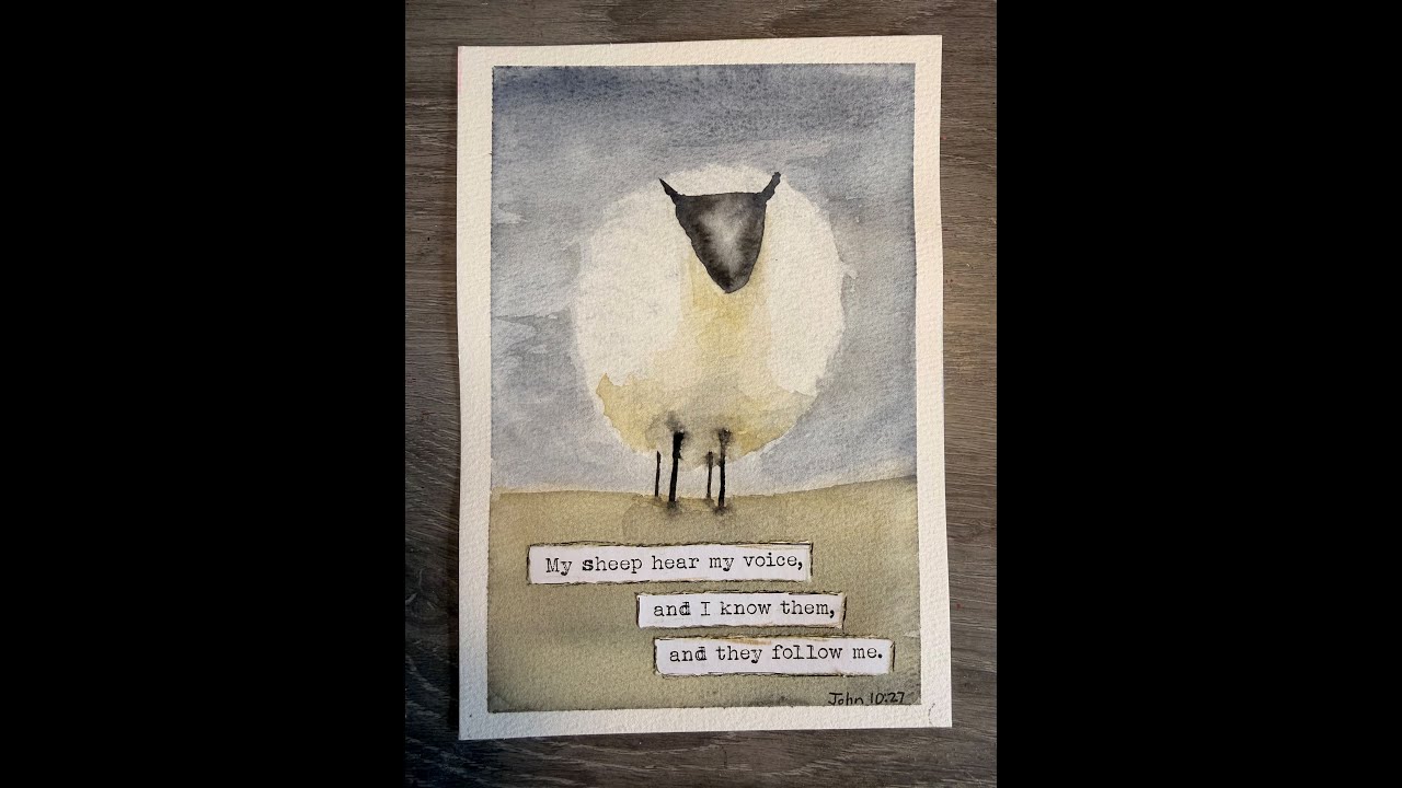 Visual Faith Project - How-to Make a Watercolor Sheep/Lamb