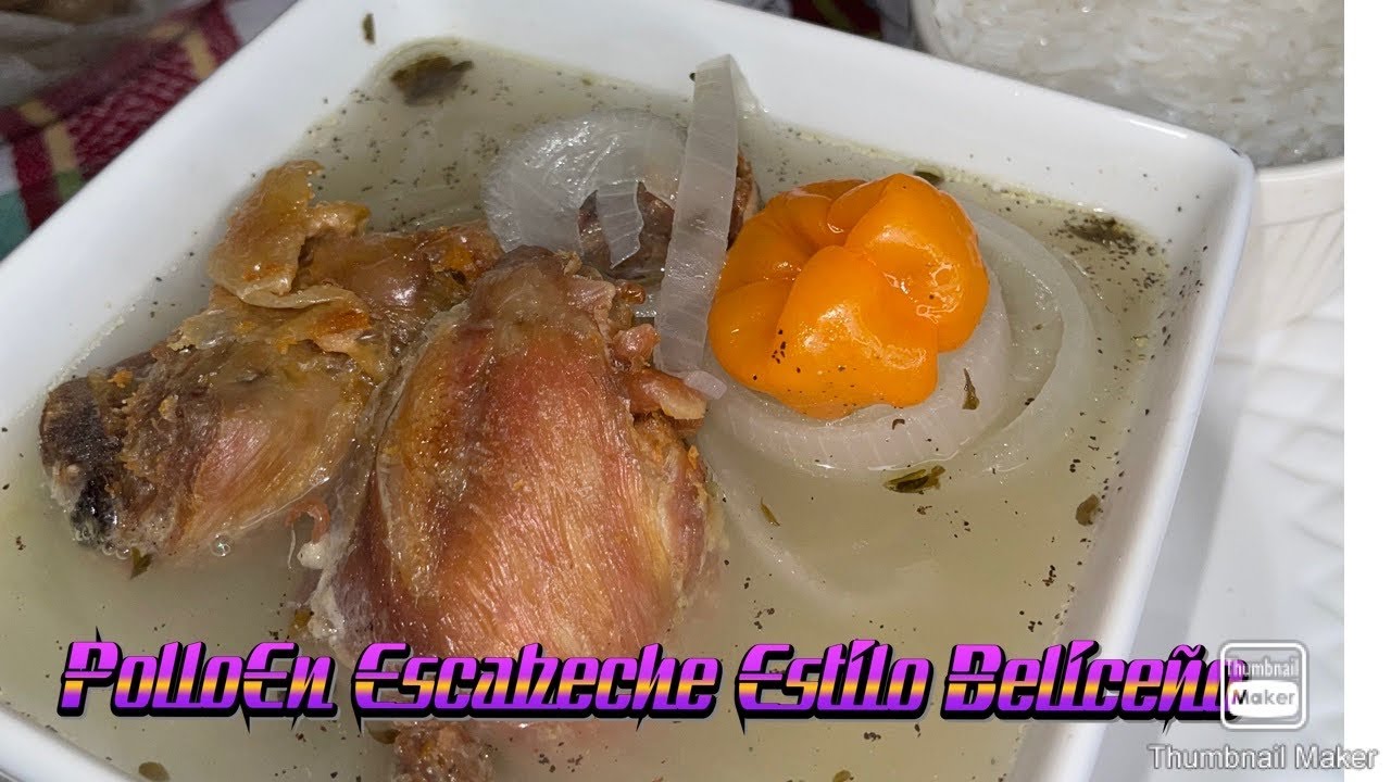 Pollo En Escabeche estiló Beliceño