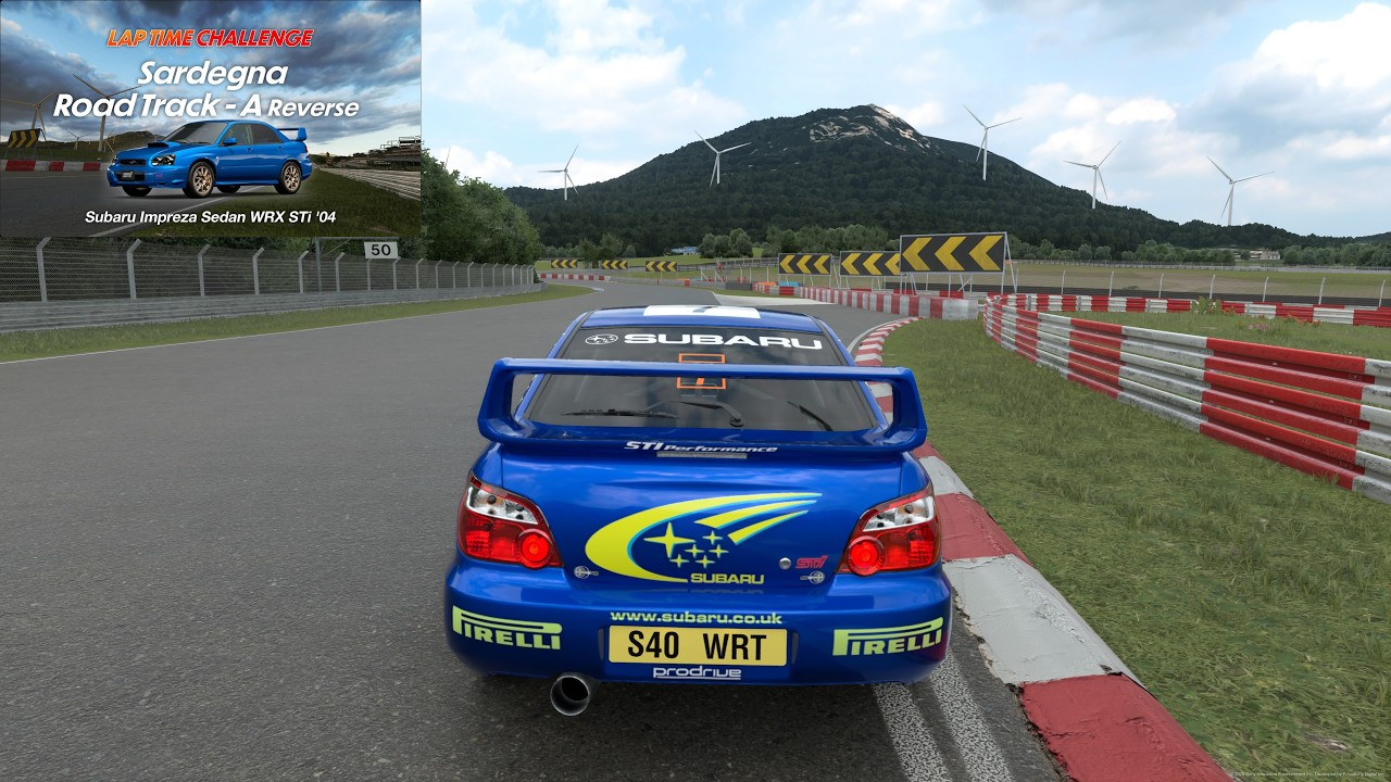 GT7 | Lap Time Challenge | Sardegna - Road Track - A Reverse | Subaru Impreza Sedan WRX STi