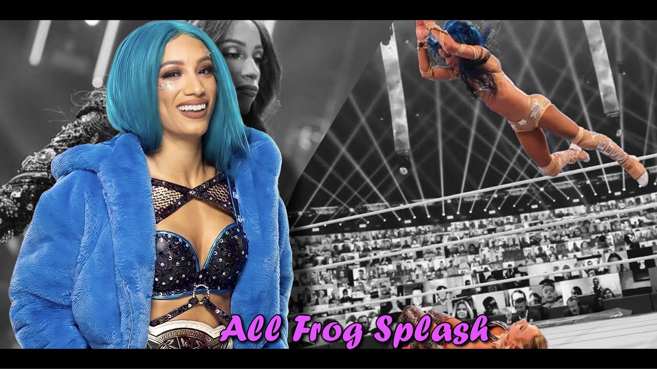 Sasha Banks All Frog Splash[Diving Body Splash]{Liv Spiteful}