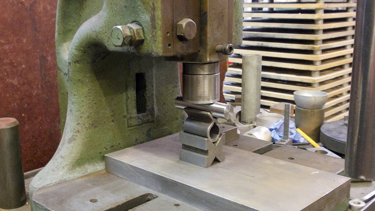 Fun with Fly Presses - Knocking Gate Hinges into shape.