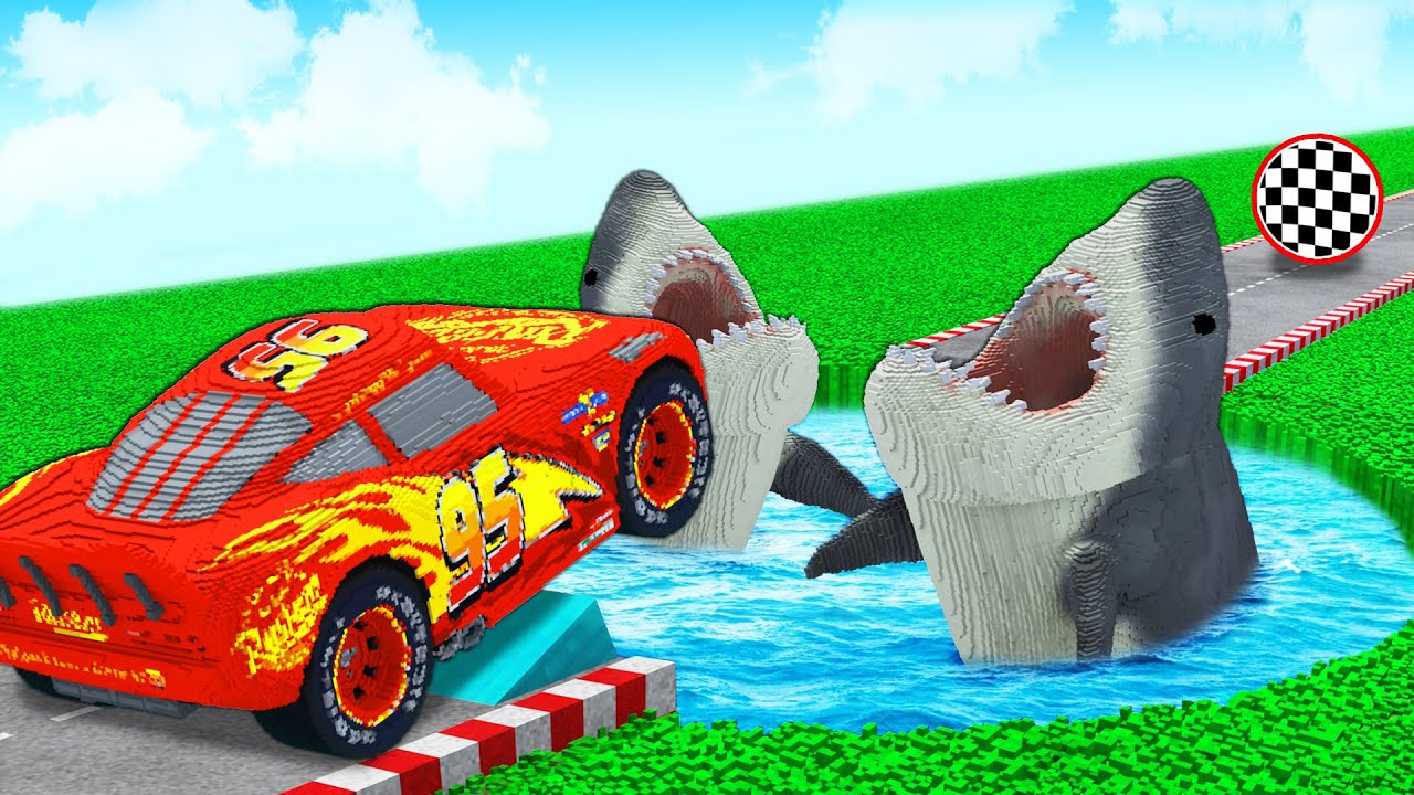 TESTING CARS vs SHARK HOLE in Teardown