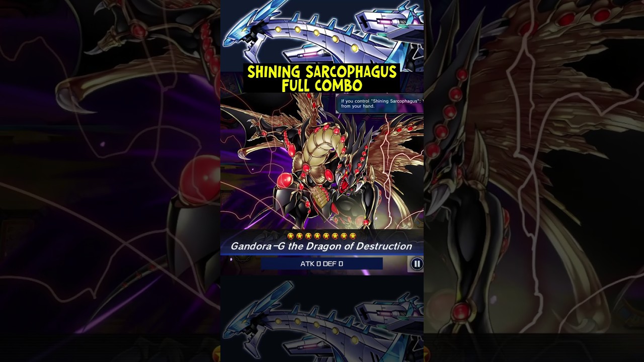 SHINING SARCOPHAGUS FULL COMBO POTENTIAL #yugioh #apt #yugiohmasterduel #masterduel #yugiohtcg