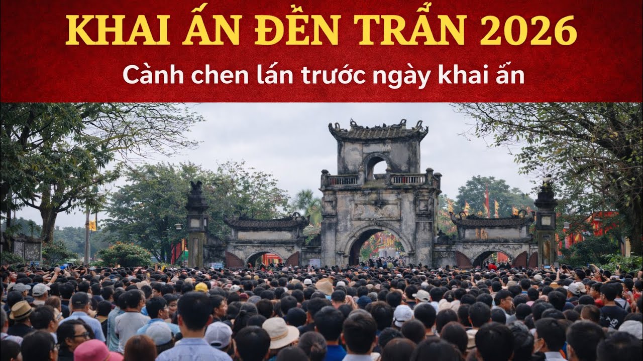Biển Người Đổ Về Nam Định -Lễ Khai Ấn Đền Trần