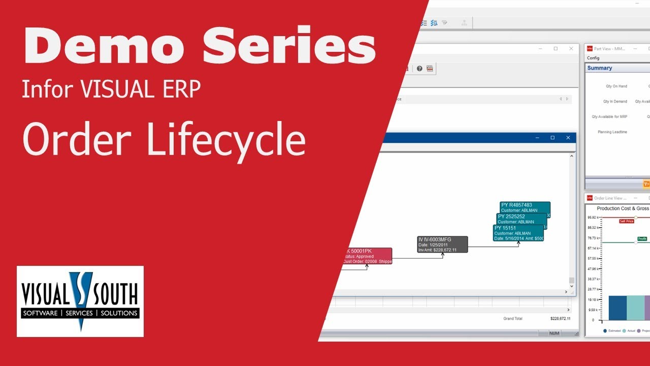 Order Lifecycle &ndash; VISUAL ERP Micro Demo