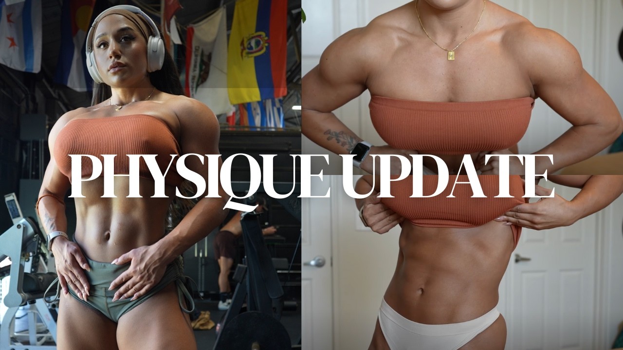 the reality of cutting for a bodybuilding show | physique update + i’m getting hungry