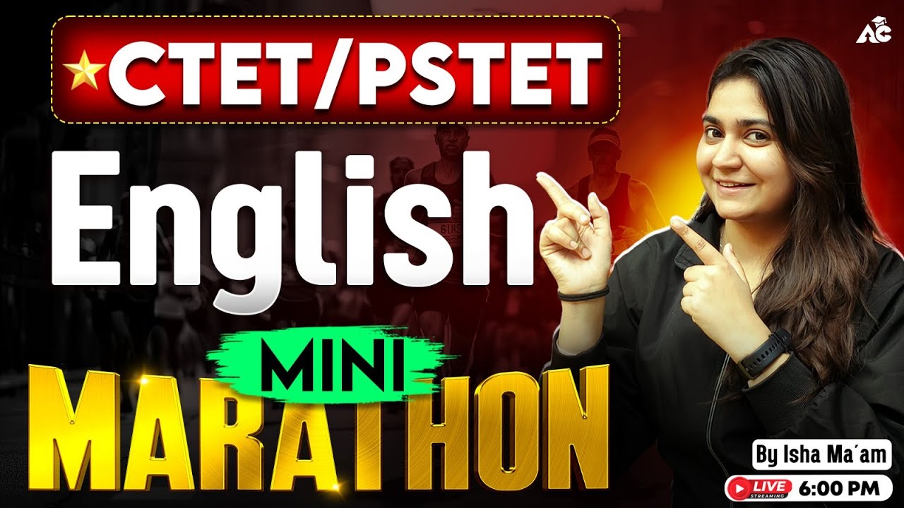 Pstet & Ctet 2026 | English Mini Marathon | English Preparation | By Isha mam |