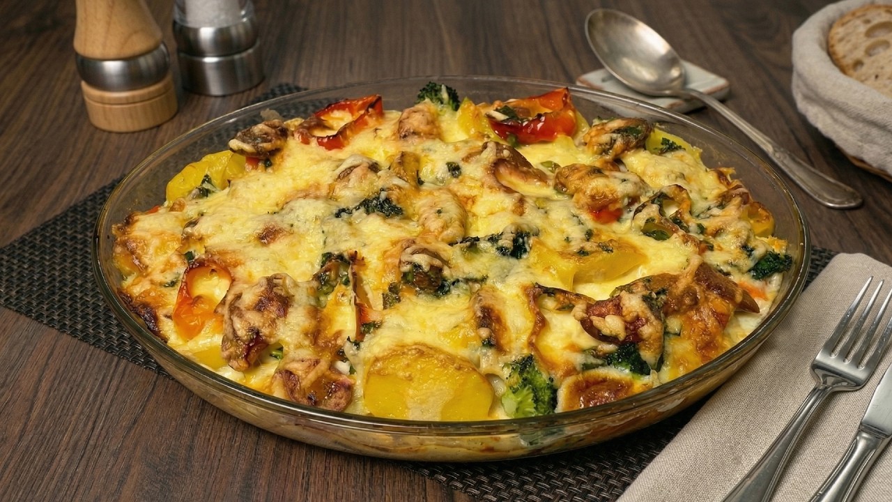 Картофель с брокколи, который полюбят все! Простой и вкусный рецепт!