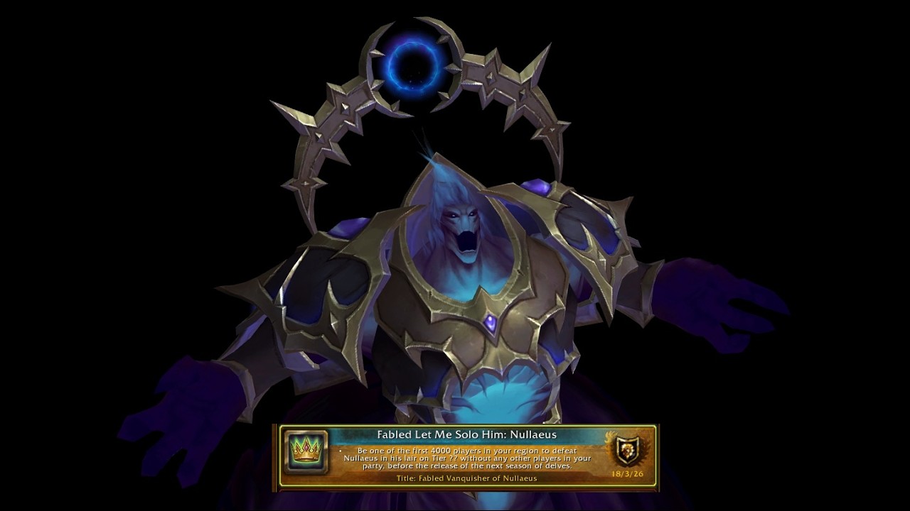 Fabled Let me Solo him! Nullaeus - Protection Paladin (WoW Midnight)