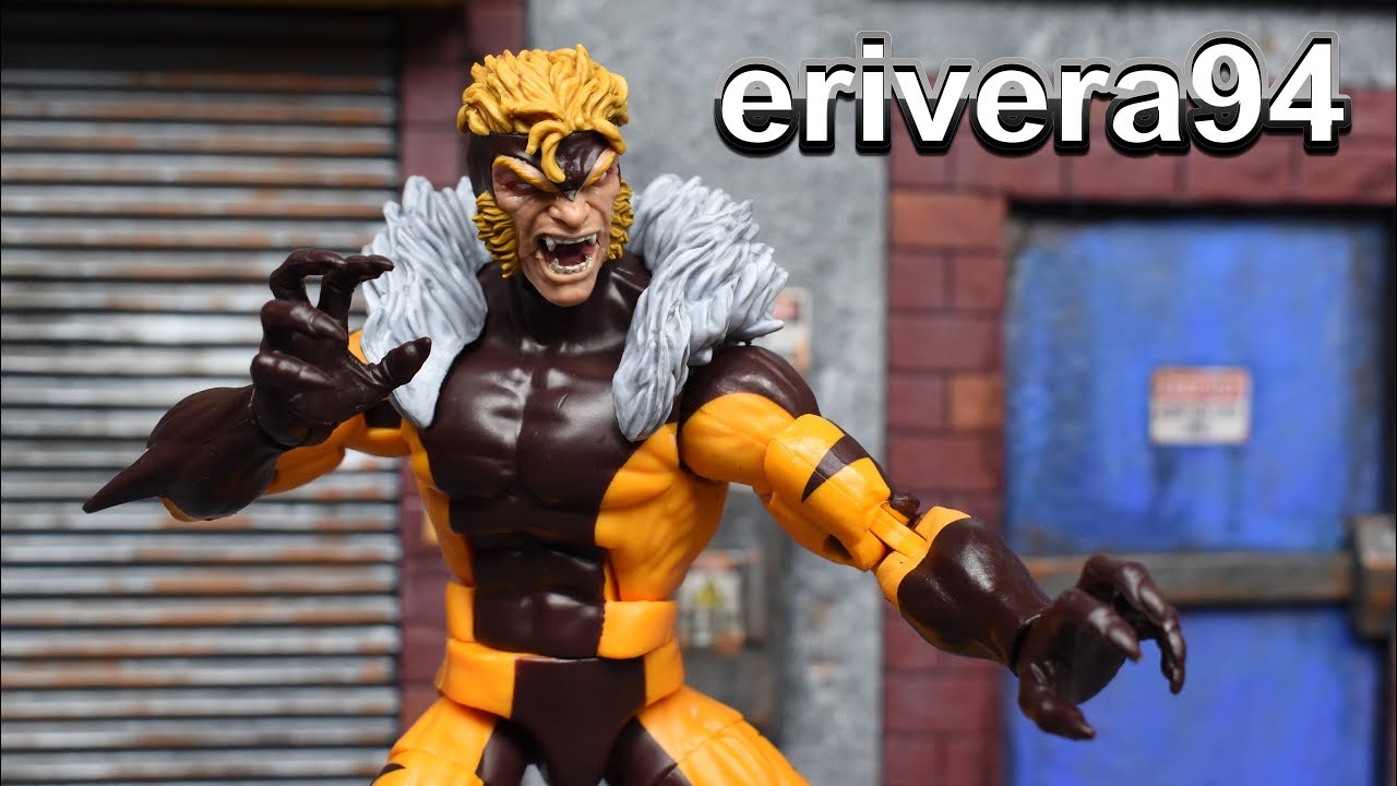 Marvel Legends SABRETOOTH Apocalypse BAF X-Men Action Figure Review