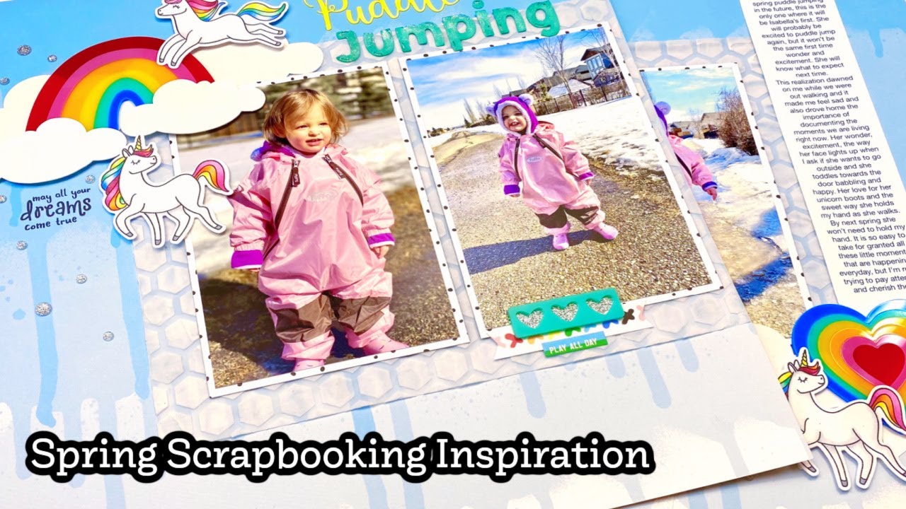 Embellish a double page scrapbook layout with STAMPS | Scrapbooking Ideas