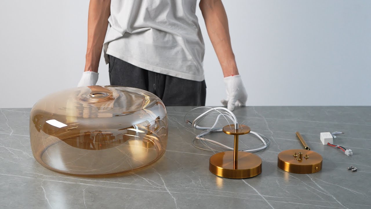 Metro Sphere Glass Pendant Lamp Installation Video by Vakkerlight &ndash; Urban Chic with a Timeless Glow