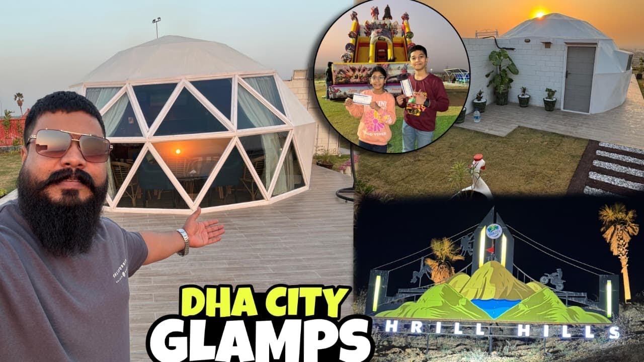 DHA City Karachi Luxury Glamping Pods Complete Tour || DHA City Thrill Hills Adventure Park 