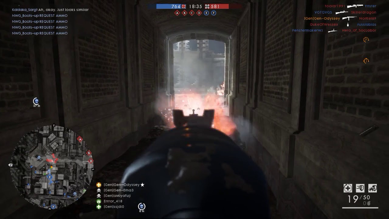 [Battlefield 1 Short Clips]  IQ 200  [Sweeper] 720P #shorts