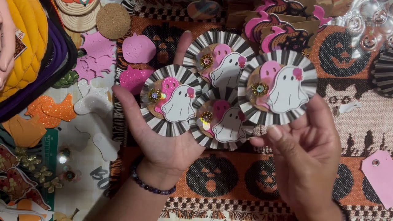 #2. Halloween Craft Series 2024 - Cute DIY Halloween Ghost Embellishments Using Cupcake Liners