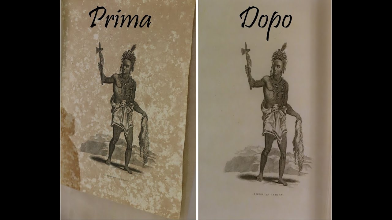 RESTAURO CARTA Metodo semplice per smacchiare la carta con prodotti del supermercato.
