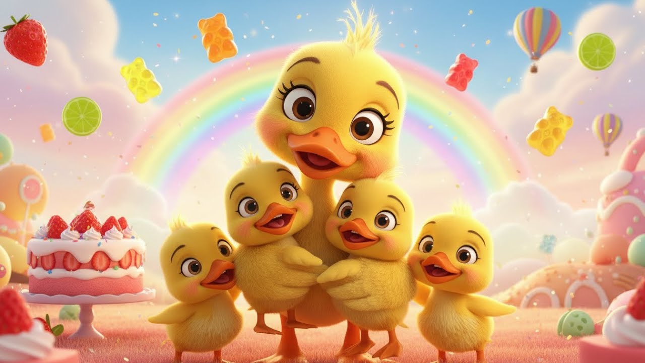 Splash Splash! The Magical Ducklings' Adventure. Dudi dudi dam,dudi dudi dam.