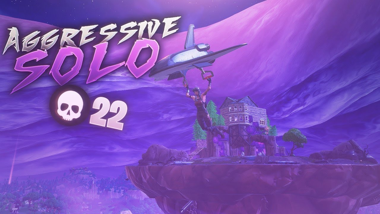 Aggressive 22 Kill Solos Game! (Fortnite Battle Royale)