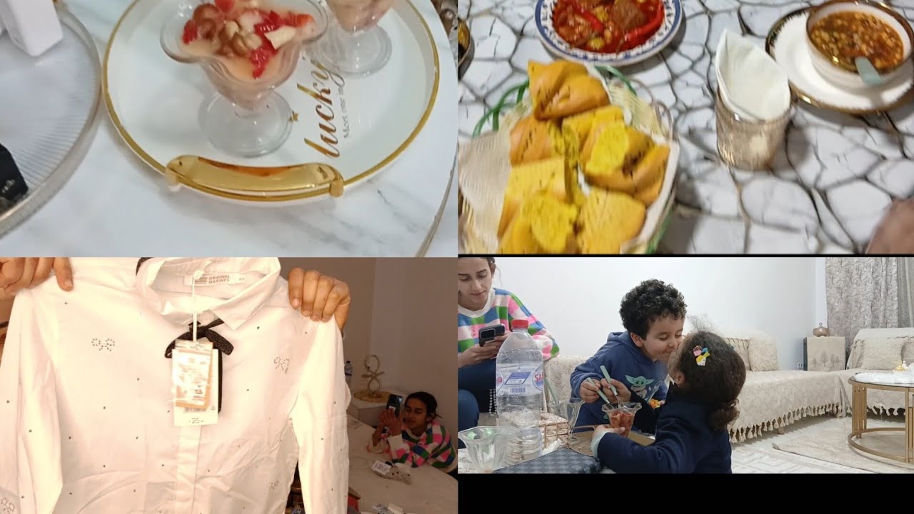 7 يوم من رمضان  escalope ala creme بنة كورني مالح بالتن وريقوتا  salade fruit وديتكم بيها