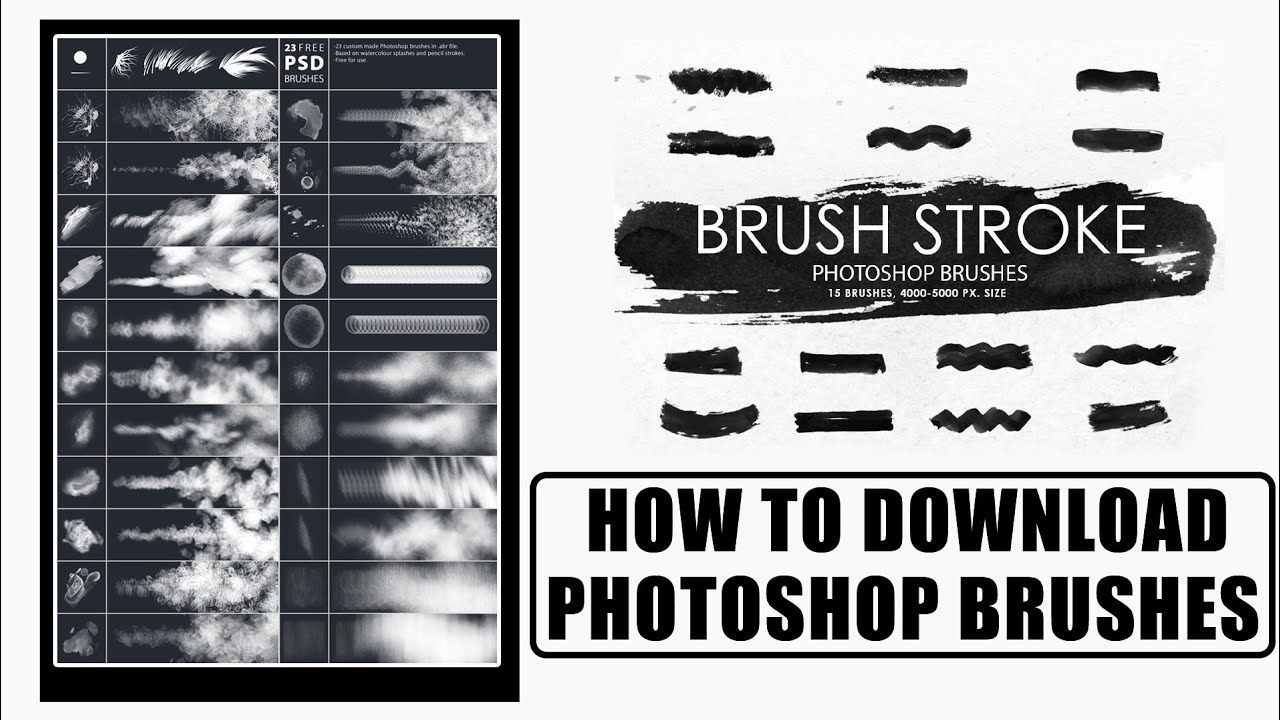 How To Download Photoshop Brushes | Download And Install Photoshop Brushes | Complete guide Video!
