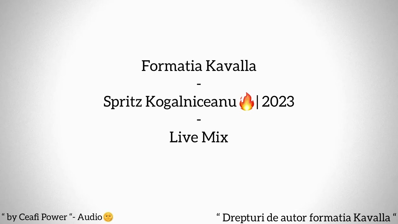 Formatia Kavalla - Live Mix - Spritz Kogalniceanu - 175