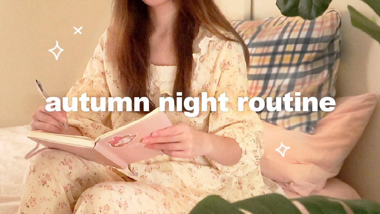 relaxing autumn night routine 🌙 get un-ready & unwind with me, skincare, journaling