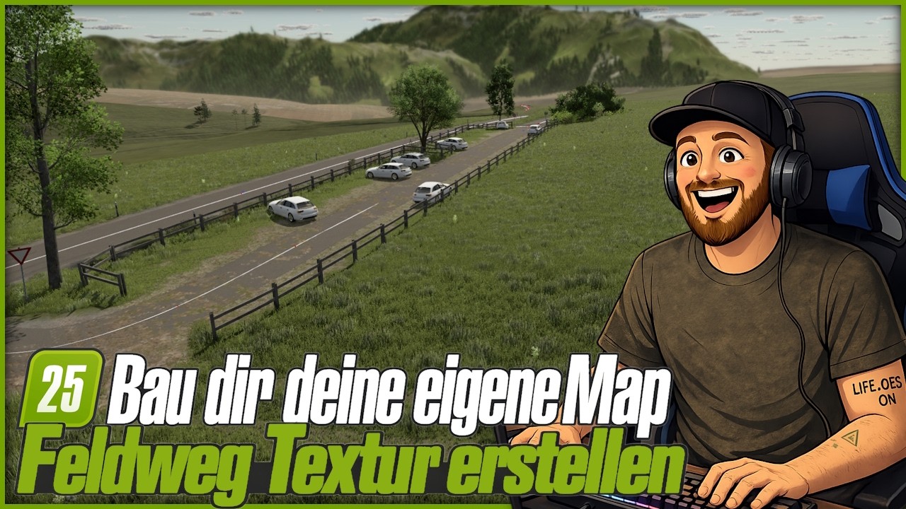 LS25 Folge 30 - Bau dir DEINE EIGENE Map: Feldweg Textur erstellen