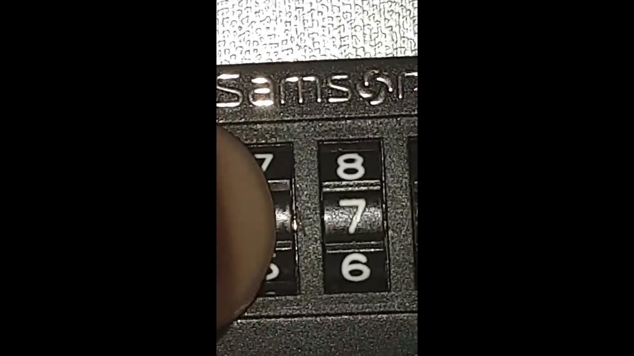 ABRIR Y CAMBIAR CLAVE MALETA SAMSONITE CON Y SIN LA CLAVE