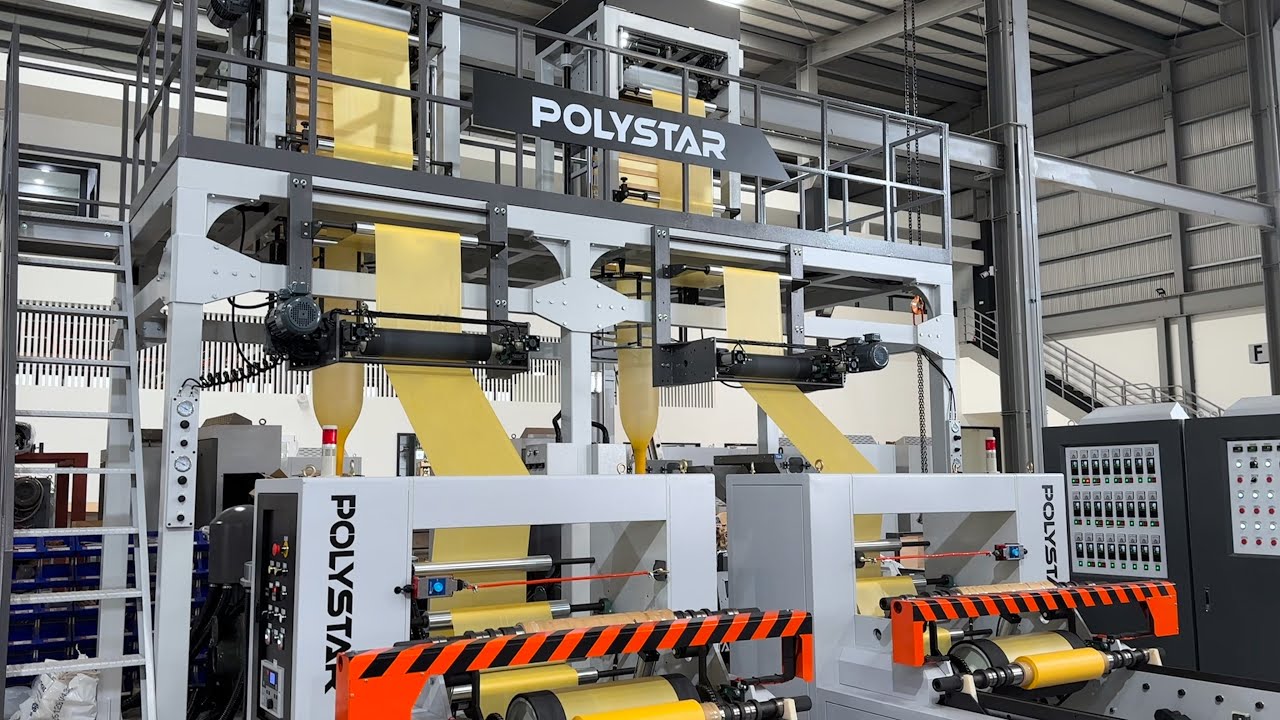 Multilayer Plastic Film Production with Recycled Pellets