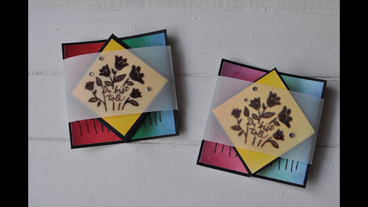Tutorial: Diamond Fold Card mit Produkten von Stampin' Up! basteln