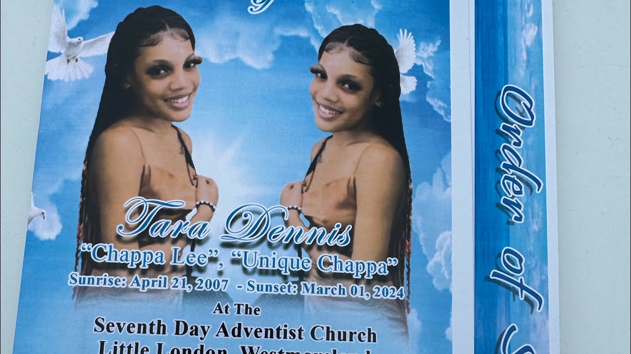 thanksgiving service for Tara Dennis other wised call chappaLee or or unique chappa was 17 years old