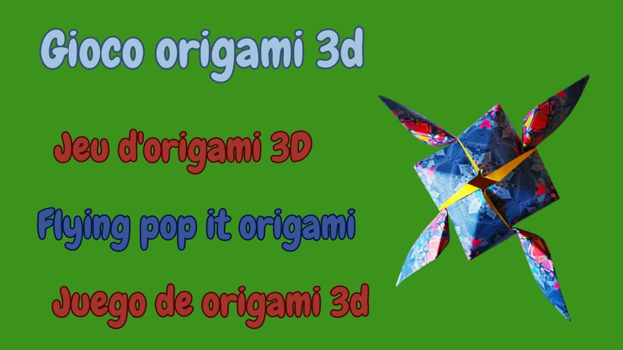 Flying pop it origami #origamipopit