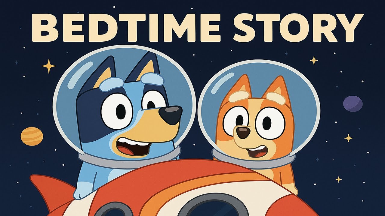 Bluey and Bingo Go to Space | Bedtime Stories for Kids