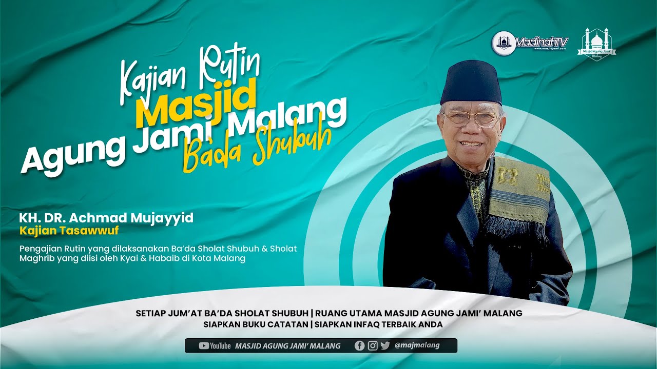 🔴LIVE | KAJIAN RUTIN JUMAT BADA SHUBUH BERSAMA KH. ACHMAD MUDJAYYID
