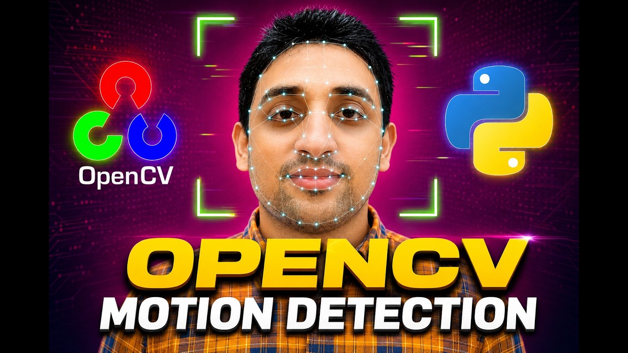 Создаем собственную камеру видеонаблюдения на OpenCV | Проект по обнаружению движения 🔥