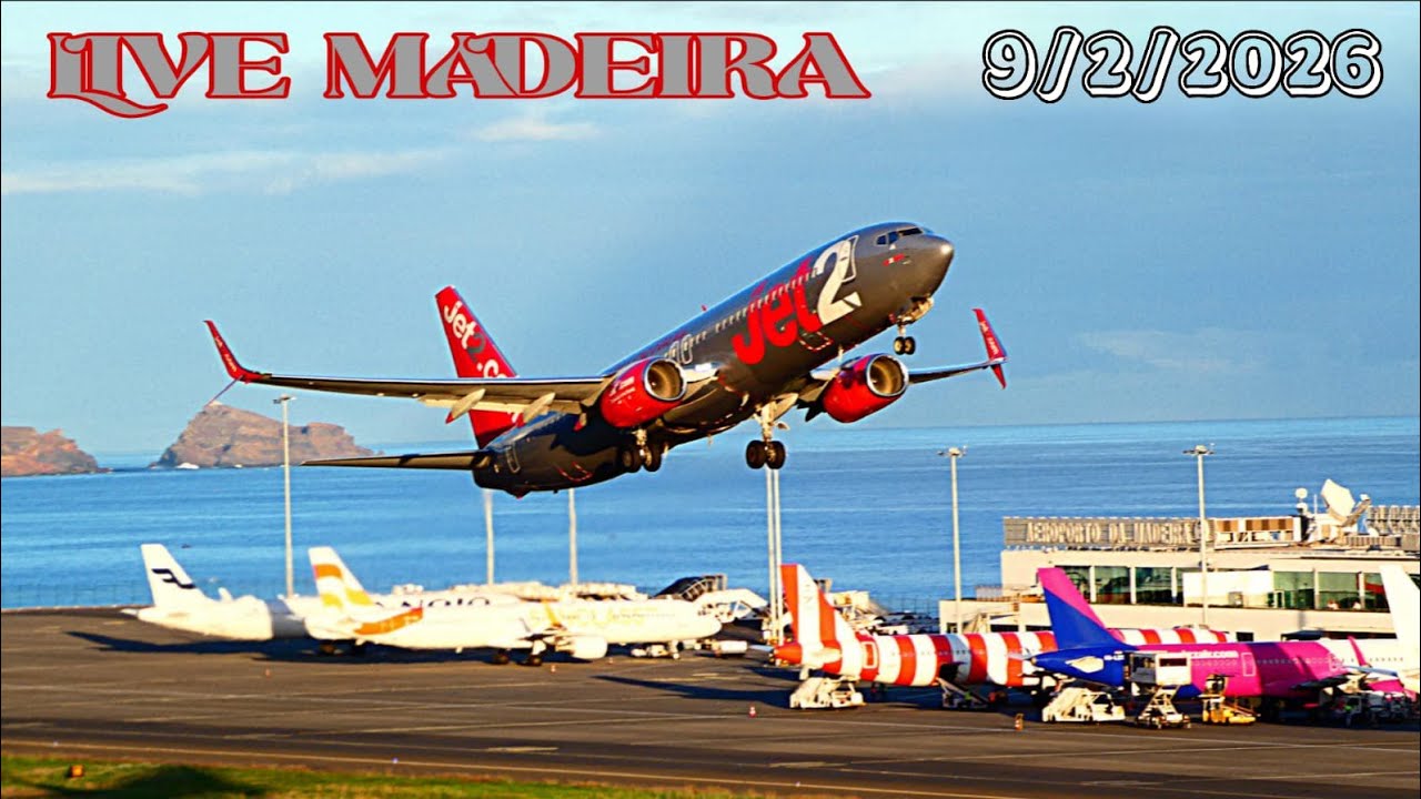 LIVE MADEIRA AIRPORT CR7/ LPMA